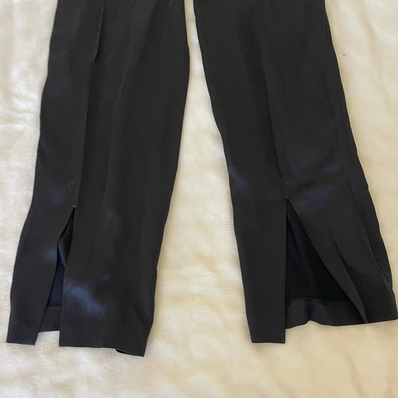 Express Black Satin Wide Leg Women's Pants - Picture 7 of 9